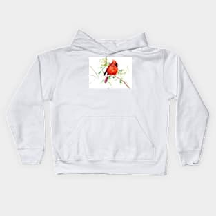 Cardinal Bird Kids Hoodie